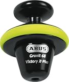 ABUS Bremsscheibenschloss Granit™ Victory Xplus 68 voll - Motorradschloss mit Alarm für hohen Diebstahlschutz und hohe Sicherheit - Motorrad-Zubehör - 14 mm Schließbolzen, Gelb