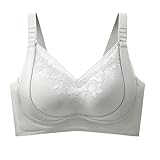 Entlastungs BH Ohne Bügel Große Größen Push-up Jelly BH Anti-Hängebrust Komfort-Lifting Rückenmuskulatur gepolsterte BHS Drahtloses T-Shirt mit vollständiger Abdeckung in Übergröße Alltags-Bralettes