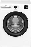 Beko BM3WFU3841X freistehende Waschmaschine, Waschvollautomat, 8 kg, EnergySpin, Schleuderwahl 1400 U/min, Dampffunktion, Hygiene+ allergikergeeignet, Coldwash Wasser-& Zeitersparnis, Weiß