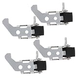 SEWACC 4 Stück Teiliges Typ Andruckrolle mit Robustem Eisenrahmen Pressrolle für Kassettendeck und Kassettenrecorder Langlebige Ersatzteile für Zuverlässige Tonbandführung