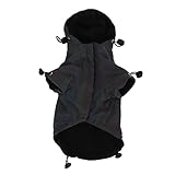 Reflektierende Hundemantel Verstellbares winddes Hund kaltes Wettermantel für kleine und mittlere Hunde (S)