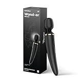 Satisfyer 'Wand-er Woman' Massagestab mit 50 Vibrations-Modi 34 cm | Massage-Stick Stark & Leise | Elektronische Körpermassage für Frauen & Männer | Kleines Ganzkörper Massagegerät | Farbe: schwarz