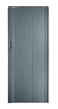 h&s Falttür/Schiebetür Grau H. 202 cm B. bis 84 cm Neu mit Doppelwandprofil 0,7 cm