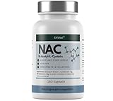 EXVital® NAC Kapseln, 600mg pro Kapsel – 180 vegane Kapseln mit N-Acetyl-Cystein – Hochdosiertes N-Acetyl-L-Cystein - Laborgeprüft & Ohne Zusatzstoffe