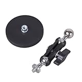 Gramigg Adapterplatte, 1/4-Zoll-Gewinde, 17 mm Kugelkopf für Handyhalterung, Kamerastativ, Montage, Handyhalterung, Küche