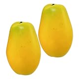 Luxshiny 2 Stück Künstliche Papaya Dekorationen Realistische Simulationsfrüchte für Partys Fotorequisiten Heimdekoration und Lernspielzeug Hochwertige Papaya Modelle für Kreative Gestaltung