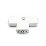 weiße T-Verbinder Verbindungen Schnellverbinder für LED Streifen RGB 4 polig T-Verbindung ohne Löten