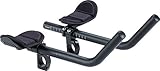 BBB Cycling Aero Bars Maximale Aerodynamik Fahrradlenker Aluminium, Extra lange J-Bend Armlehne für Rennräder Triathlon Lenkerstütze Rutschfeste Fahrradgriffe AeroMax BHB-60, Ø 25.4 / 31.8 mm