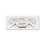 Weihnachtsbaum-Schablone – Bastelschablone für Airbrush, Malerei, Wandkunst, Dekoration, DIY-Vorlage, 7,5 mm, Mylar-Kunststoff, wiederverwendbar