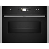 NEFF C24MS31N0, N90, Compact-Backofen mit Mikrowelle, Made in Germany, Full Touch TFT-Display, Inverter-Technologie, Soft Open and Close, Automatikprogramme, Home Connect, 60 x 45cm, Edelstahl