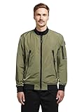 khujo Herren Jacke Blouson Astile2 Übergangsjacke Bomberjacke Jacket (as3, alpha, l, regular, regular, Lea-green)