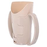 GOOHOCHY Trinkbecher für Senioren mit Zwei Griffen Auslaufsicherer Rehabilitationsbecher mit Schrägem Ausgießer Kleiner Pflegebecher für Schluckbeschwerden