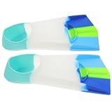 WOONEKY 1 Paar Kinder Schwimmflossen Schwimmtraining Flipper Flossen Zum Schwimmen Kinder Flossen Schwimmflossen Schwimmtraining Flossen Kinder Schwimmflossen Ferse Männer Und Frauen