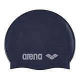 arena Classic Junior Unisex Silikon-Schwimmkappe, Schwimmkappe für Jungen und Mädchen, Badekappe mit Verstärktem Rand, Weiche und Strapazierfähige Schwimmkappe