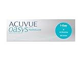 ACUVUE OASYS 1-Day Tageskontaktlinsen helfen das Gefühl von müden & trockenen Augen zu reduzieren – Tageskontaktlinsen mit -2.5 dpt und BC 8.5 – UV Schutz & Komfortables Tragegefühl – 30 Linsen