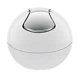 Spirella 10.15112 Kosmetikeimer 1 Liter Abfalleimer Schwingdeckeleimer Tischabfalleimer Bowl Weiß
