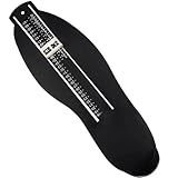 KMKANPO 1 Stück Fußmessgerät,Schuhgrößenmessung von 18 bis 47 Messgerät,Familie Fußmessgerät Schuhgrößenmesser,für die Größenbestimmung von Schuhen(Schwarz)