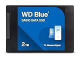 WD Blue SA510 SATA SSD 2 TB 2,5 Zoll (Lesen bis 560 MB/s, Schreiben bis 520 MB/s, Upgrade für PC/Laptop, Western Digital SSD Dashboard)