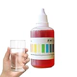 pH-Testtropfen, 50 ml pH-Testmittel, pH-Testlösung, pH-Testlösung, pH-Test, Tropfen für den Pool, Qualitätsnachweis von Aquarienwasser für zu Hause