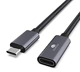 USB C Verlängerung 1m CONMDEX Typ C Stecker auf Buchse Verlängerungskabel USB 3.2 Kabel (10Gbit/s),5A/100W Laden,4K Video Datenkabel Kompatibel mit PSVR2,M1 M2 Max MacBook,Galaxy S23/S22,Dell XPS Grau