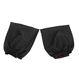 POPETPOP 2 Paare Wasserdichte und ölbeständige Ärmel Landwirte Ärmel Hülsen zum Reinigen Armlehnenabdeckungen Armabdeckung Arm Ärmel Armschützer wasserdichte Ärmelbündchen Pu Schwarz