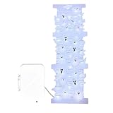 Arroopu Halloween Lichterkette für den Innenbereich | Gruselige Leuchtende Dekorationen - Deko Lampe Ambiente Beleuchtung Für Zelt Balkon Fenster Garten Möbel Terrassen Party Geländer