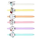 EMASDGEY Druckkugelschreiber, 1,0 mm, reibungslos, nachfüllbar, mit Clip, für Krankenschwestern, Zahnärzte, bequemer Griff, 6 Stück