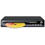 Denver DVH7787 DVD Player HDMI Für Fernseher, Mini, Alle Regionen Frei, 1080P Upscaling, Dolby Digital, USB, Coax, Scart, Schwarz