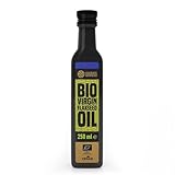 VanaVita BIO Leinöl - Kaltgepresstes Bio Leinsamenöl, nussiger Geschmack, glutenfrei, nicht gentechnisch verändert, reich an ungesättigten Fettsäuren, für Salate & Dips (250 ml (1er pack))