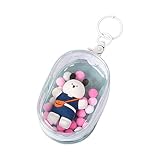 Niedliche Puppen Aufbewahrungstasche Handy Kette Studenten Geschenk Display Pounch Anhänger Schlüsselband Schlüsselanhänger Schulranzen Anhänger Für Kinder Durchsichtige Hülle Schlüsselanhänger