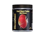 Best Heart Flakes Red Dream Premium Fischfutter, Flockenfutter, Rinderprotein als Flocke, mit Vitaminen und Mineralien,alle Zierfisch, speziell auch für Diskus oder Welse, unterstützt rote Farben