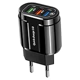 MFYOUPK Schnellladeblock | 3 USB Anschlüsse Stecker Netzteil Schnellladegerät für Smartphone,Vielseitiger Adapter Würfel Reisenzubehör für Studium Zuhause Beruf Urlaub