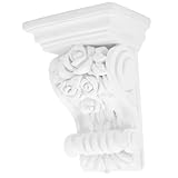 Tofficu Europäische Geschnitzte Konsolen Weiße PU Dekorleisten für Wand und Deckenverzierung Wetterbeständig Langlebig Dekorative Home Design Elemente Einfach zu Reinigen