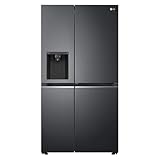 LG GSJV71MCLE Side-by-Side mit Eis-, Crushed Ice und Wasserspender | interner Wassertank 4L | Total No Frost | Matte Black