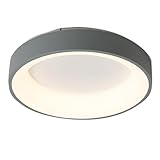 YWBL-WH Schlafzimmer-Deckenleuchte, LED-Lampe, Unterputz-Dimmbar, Cremefarbener Stil, Moderne, Einfache, Warme, Romantische Deckenleuchte, 100–265 V (GREY)