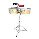 LP Latin Percussion Timbales Tito Puente Solid Brass 14'/15' LP257-B