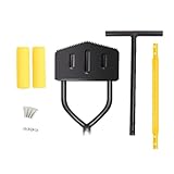 Miosugo Rasenkantenschneider, Lawn Edger, Breite Fußplattform, Korrosionsgeschützter Rasenkantenstecher für Garten Rasenpflege Beet (V-förmig)