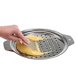 Phyachelo Deckel Aus Edelstahl für Spätzle-Maker mit Schaber, Traditioneller Eiernudeln-Maker, Pfanne, Topf, Spaghetti-Sieb