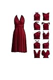 Infinity Kleid Kurz, Brautjungfernkleider, Multiway Wickelkleid Midi Convertible Transformers Knielang Elegant Abendkleider Hochzeit
