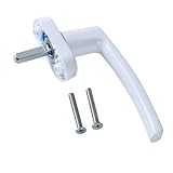 Fenstergriffe Fenstergriffe aus Aluminiumlegierung, universeller Türgriff, Schlüsselverriegelung for weiße Türen mit Doppelverglasung (nur Griffdrehung), mit Schrauben für Fenster & Terrassentür