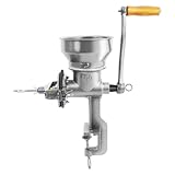 QIERF Manuelle Getreidemühle Eisen Schrotmühle Haferquetsche mit Handkurbel und C-förmigen Klemme ausgestattet für Getreide, Bohnen, Kaffee, Nüssen, Hülsenfrüchten, Weizen, Mais, Gewürze