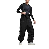 Skihose Herren Gefüttert Mit Träger Schneehose Winter Wasserdicht Snowboardhose Latzhose Herren Winterhose Warm Outdoorhose Mit Hosenträger Ski Hosen Für Männer Softshellhose Winddicht