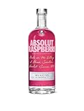 Absolut Vodka Raspberri – Absolut Vodka mit Himbeer Aroma – Schwedischer Klassiker – Ideal für Cocktails und Longdrinks – 1 x 1 l