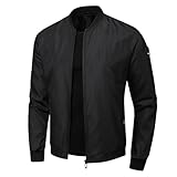 Übergangsjacke Herren Sportlich Mit Reißverschluss College Jacke Freizeitjacke Leichte Mit Taschen Windjacke Bomberjacke Klassische Outdoor Frühlingsjacke Fliegerjacke Lässig Regular Fit Herrenjacke