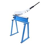 500mm Blech-Guillotinenschere mit Rückholfeder, HS-500 Handhebelschere Blechscheren Hebelschere Schlagschere Plattenschneider 1,5 mm Max Dicke für Das Scheren Von Metall