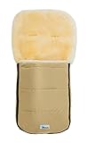 Altabebe MT2200LP - 61 Winter Lammfellfußsack für Kinderwagen Nordkap Kollektion, 12-36 Monate, beige