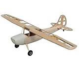 Cessna L-19 Bird Dog Modellflugzeug Kit, Maßstab 1:15, 749 mm Spannweite, Lasercut Holz Bauteile, Clark-Y Profil, 500 mm Rumpflänge, 180 g RTF, RC Hobby Holzbausatz, Modell Flugzeug zum selber Bauen