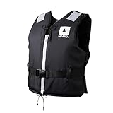 NOARD Schwimmhilfe – Black Edition – 90-120 kg – Schwimmweste für Erwachsene geeignet – 50N Auftrieb – inkl. Solas Reflektoren