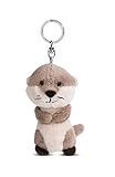 NICI 49142 Schlüsselanhänger Otter Oda 10cm grau-Nachhaltiger Begleiter Kuscheltieranhänger mit Schlüsselring für Schlüsselband, Schlüsselbund & Schlüsselhalter