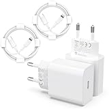 25W USB C iPhone Schnellladegerät und iPhone Ladekabel Apple MFi Zertifiziert（4Pack=1.8m*2+Schnellladegerät*2） Kompatibel mit iPhone 13 12 11 14/14 Plus 14 Pro 14 Pro Max XS SE Max iPad Pro